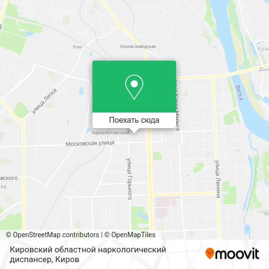 Карта Кировский областной наркологический диспансер