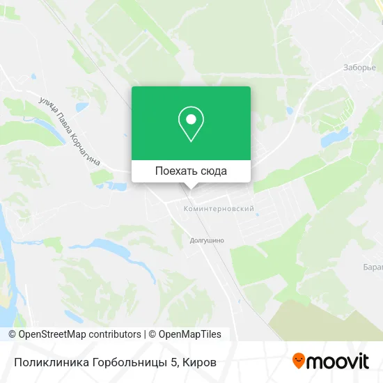 Карта Поликлиника Горбольницы 5