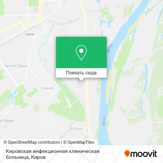 Карта Кировская инфекционная клиническая больница