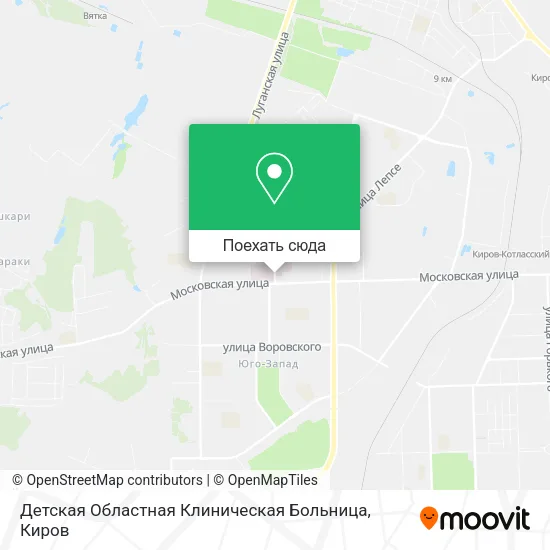 Карта Детская Областная Клиническая Больница