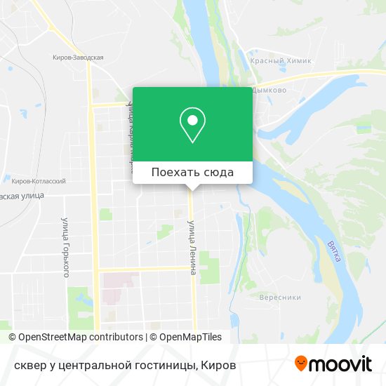 Карта сквер у центральной гостиницы