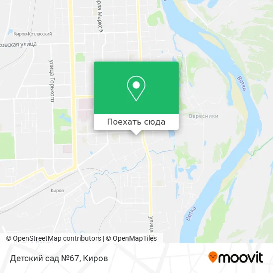 Карта Детский сад №67