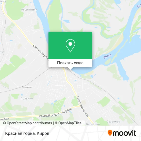 Карта Красная горка