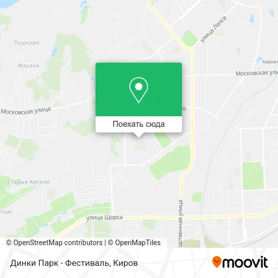 Карта Динки Парк - Фестиваль