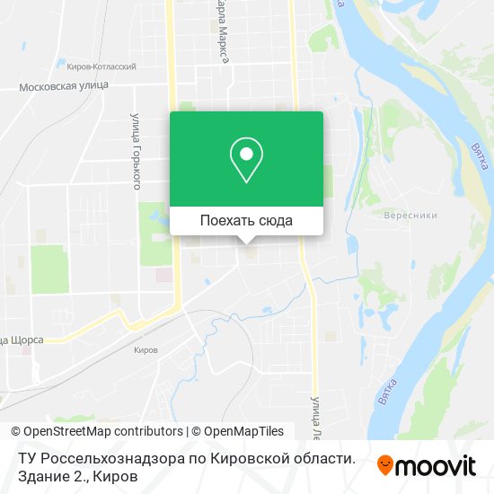 Карта ТУ Россельхознадзора по Кировской области. Здание 2.