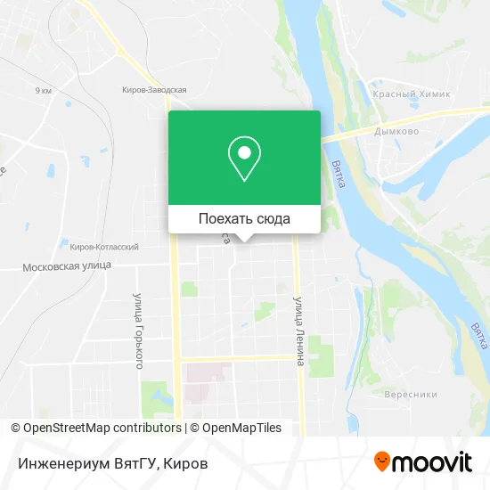 Карта Инженериум ВятГУ