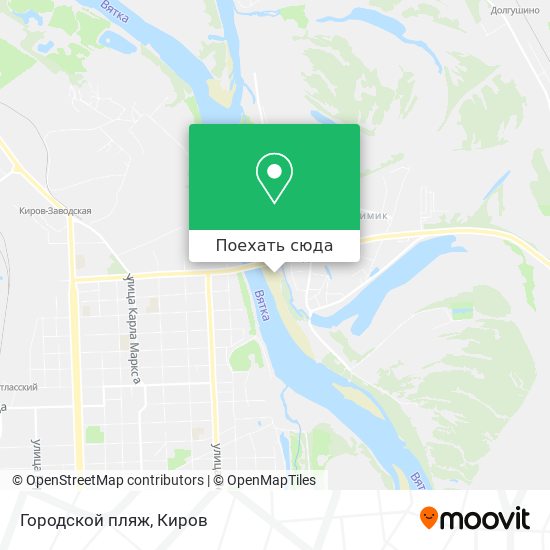 Карта Городской пляж