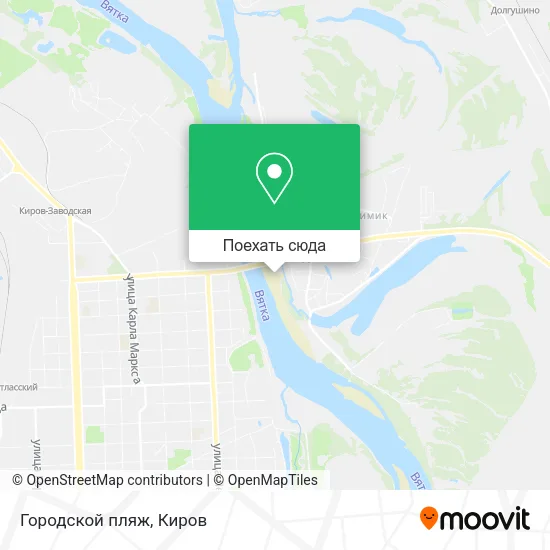 Карта Городской пляж