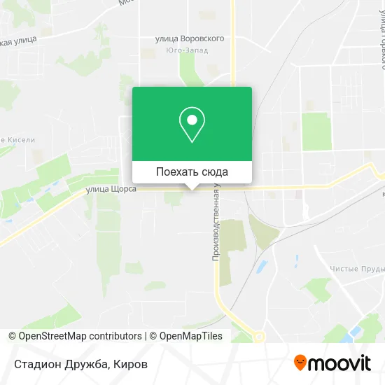 Карта Стадион  Дружба