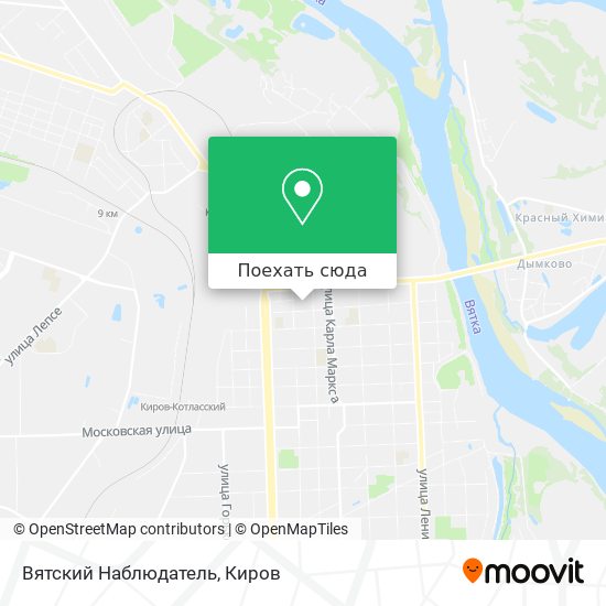 Карта Вятский Наблюдатель