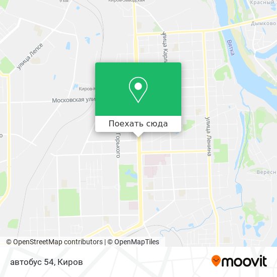 Карта автобус 54