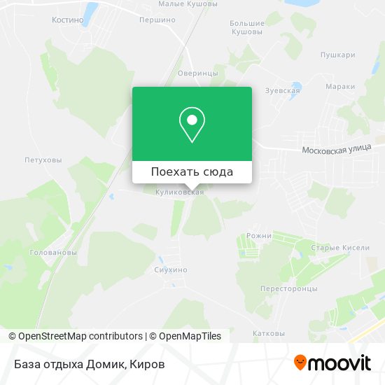 Карта База отдыха  Домик