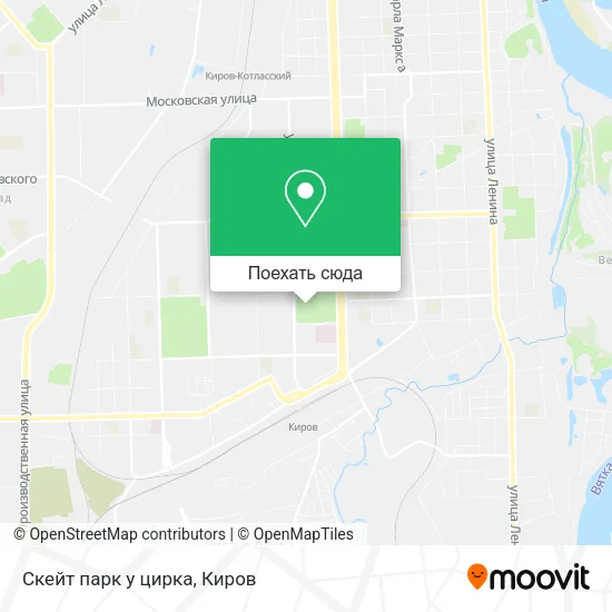Карта Скейт парк у цирка