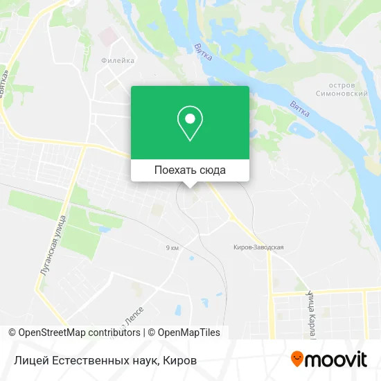 Карта Лицей Естественных наук
