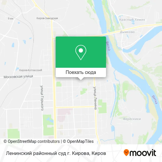 Карта Ленинский районный суд г. Кирова
