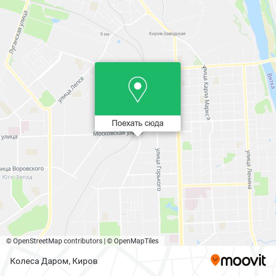 Карта Колеса Даром