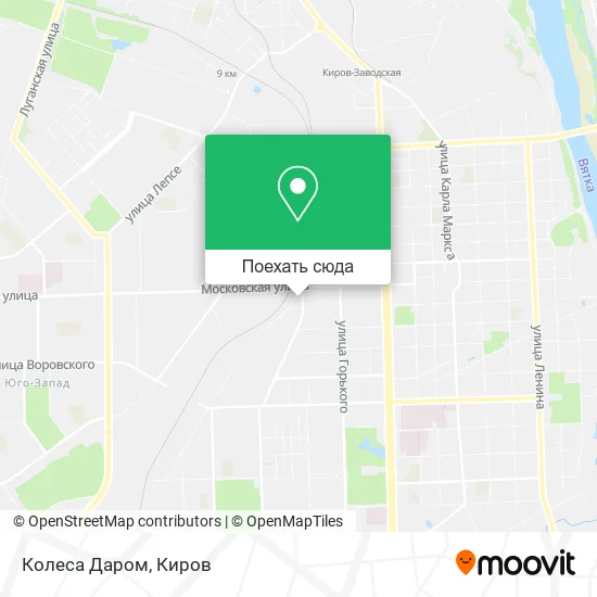 Карта Колеса Даром