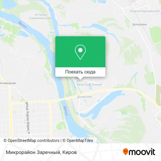 Карта Микрорайон  Заречный