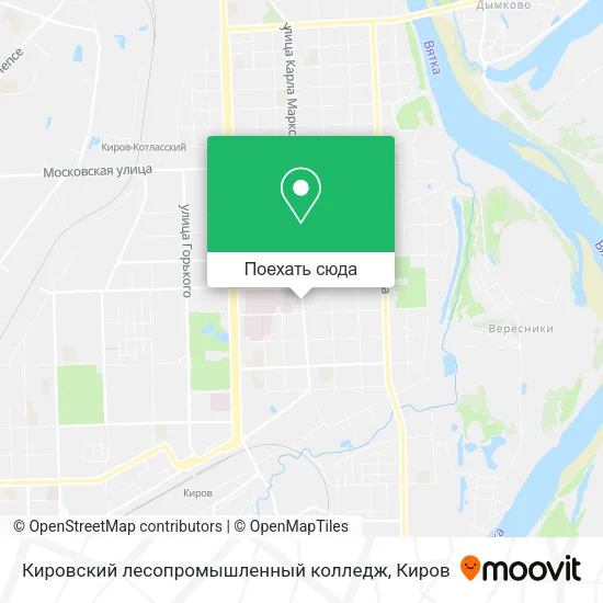 Карта Кировский лесопромышленный колледж