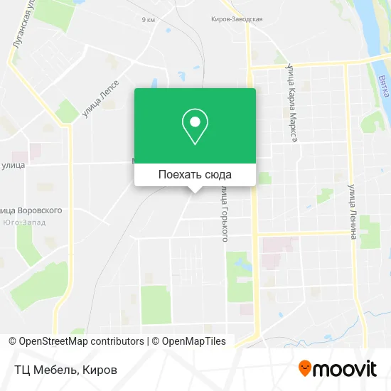 Карта ТЦ  Мебель
