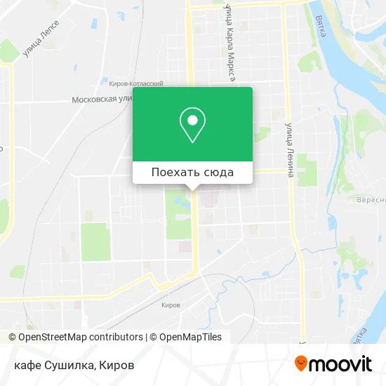 Карта кафе  Сушилка