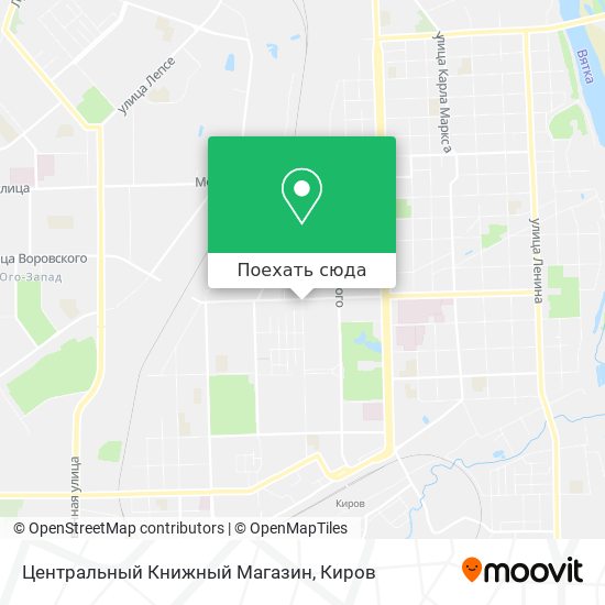 Карта Центральный Книжный Магазин
