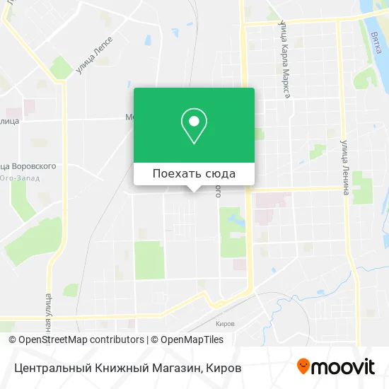 Карта Центральный Книжный Магазин