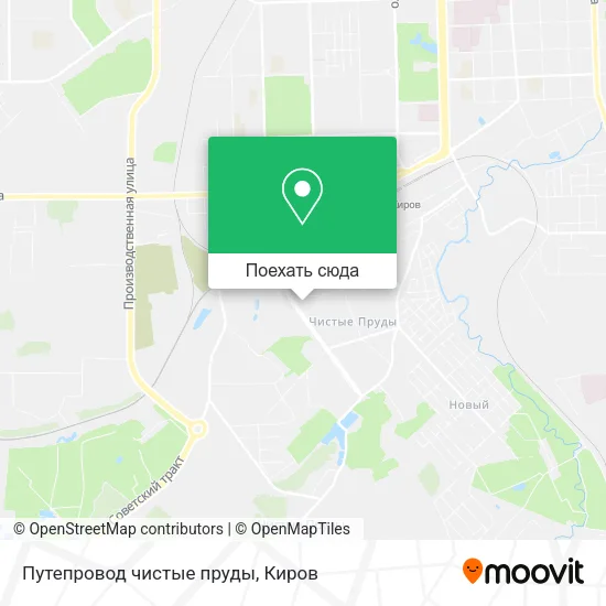 Карта Путепровод  чистые пруды
