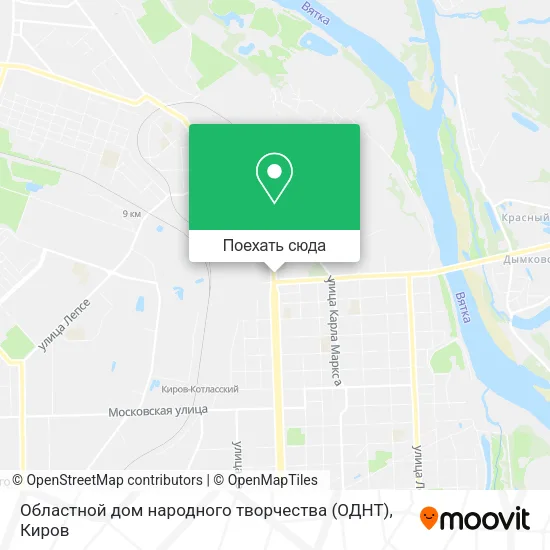 Карта Областной дом народного творчества (ОДНТ)