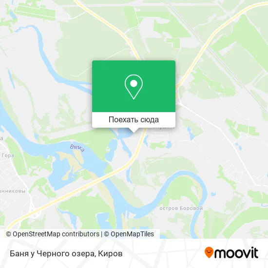 Карта Баня у Черного озера