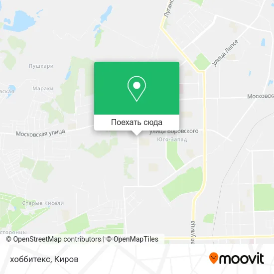 Карта хоббитекс