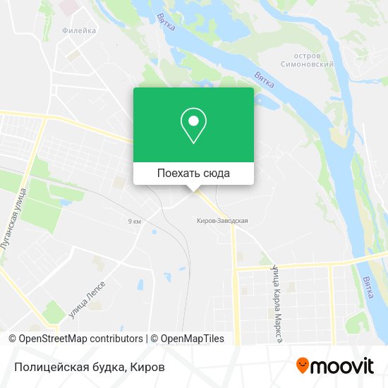 Карта Полицейская будка