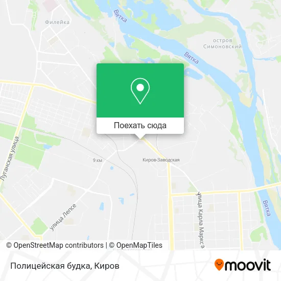 Карта Полицейская будка