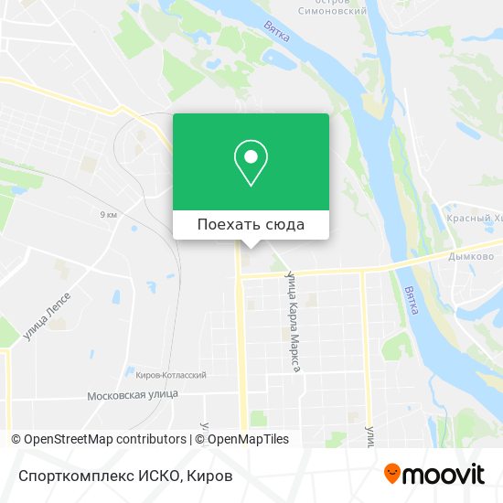 Карта Спорткомплекс  ИСКО
