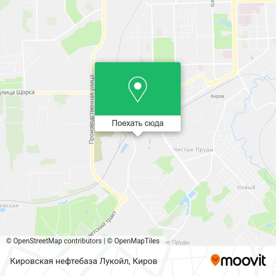 Карта Кировская нефтебаза  Лукойл