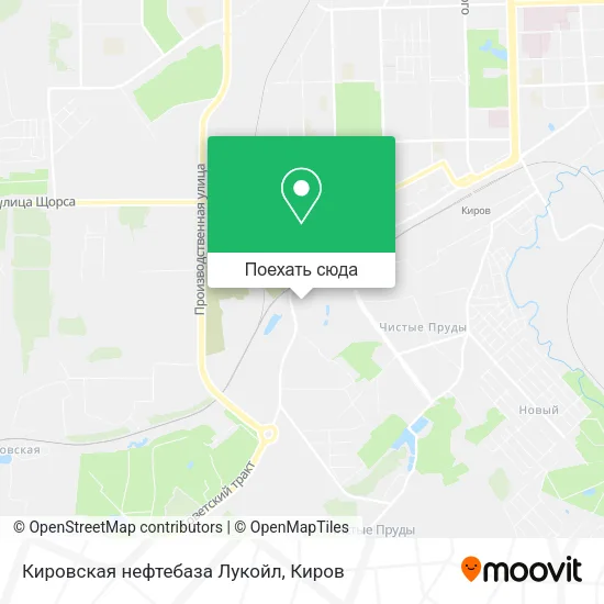 Карта Кировская нефтебаза  Лукойл