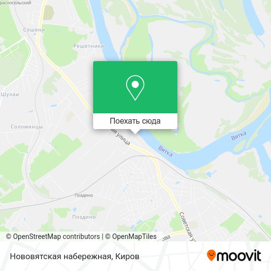 Карта Нововятская набережная