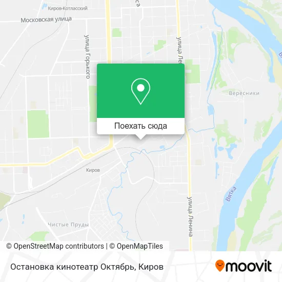 Карта Остановка кинотеатр  Октябрь