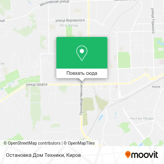 Карта Остановка Дом Техники