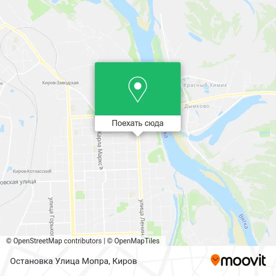 Карта Остановка  Улица Мопра