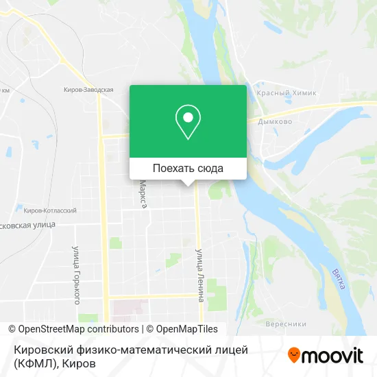 Карта Кировский физико-математический лицей (КФМЛ)