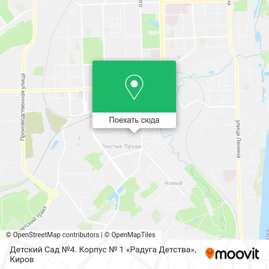 Карта Детский Сад №4. Корпус № 1 «Радуга Детства»