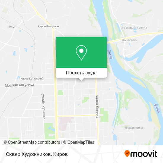 Карта Сквер Художников