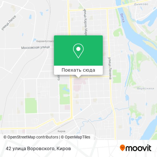 Карта 42 улица Воровского