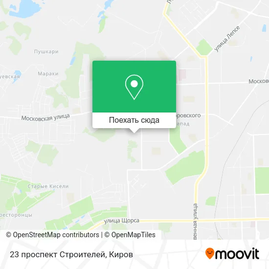 Карта 23 проспект Строителей