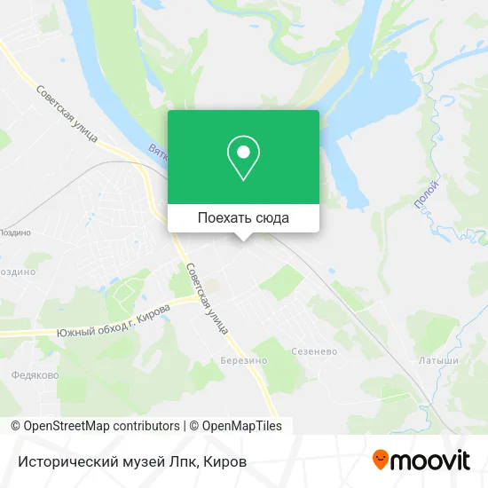 Карта Исторический музей Лпк