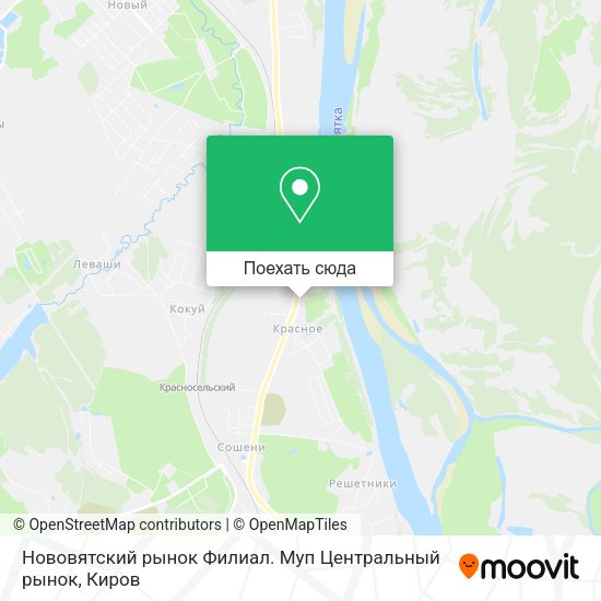 Карта Нововятский рынок Филиал. Муп Центральный рынок