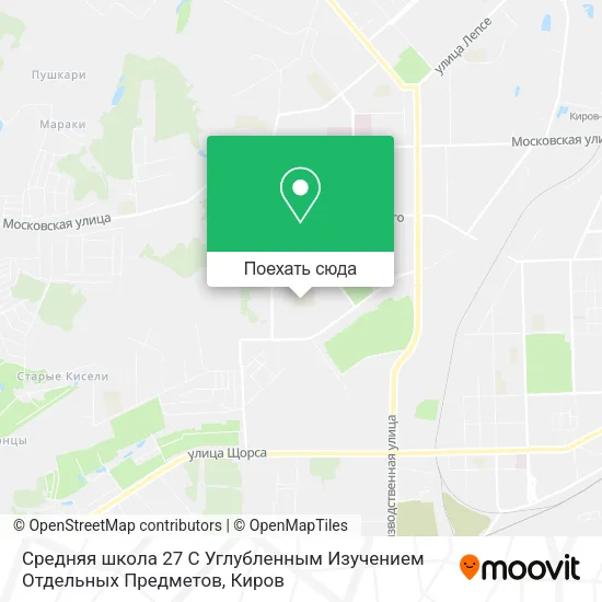 Карта Средняя школа 27 С Углубленным Изучением Отдельных Предметов