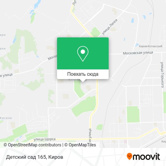 Карта Детский сад 165