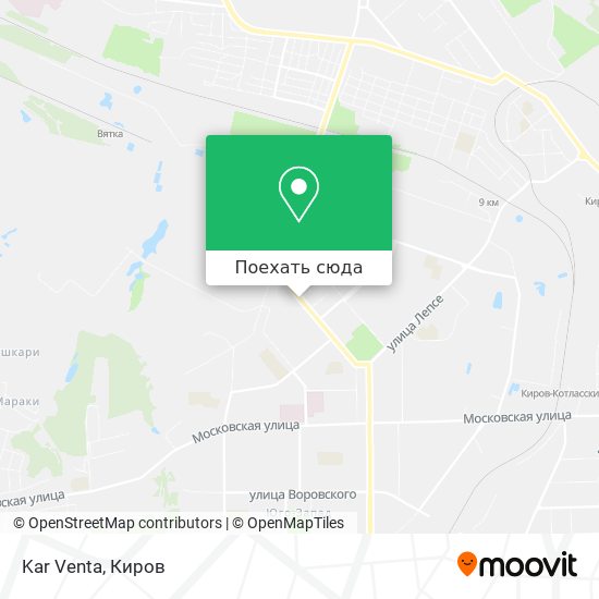 Карта Kar Venta